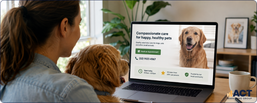 Above‑the‑Fold Best Practices for Vet Landing Pages What Aussie Pet Owners Need to See in 5 Seconds (3)
