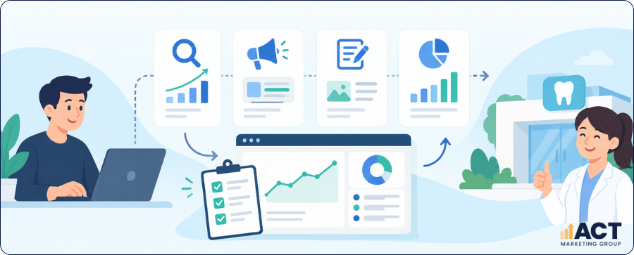 Outsourced Marketing Agency for Dental Clinics A Scope Checklist for SEO, Ads, Content, and Reporting (1)